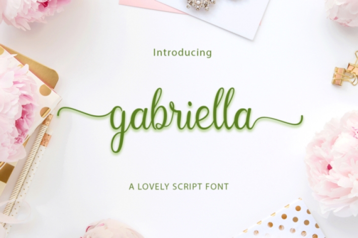 Gabriella font preview
