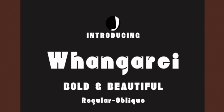 Whangarei font preview