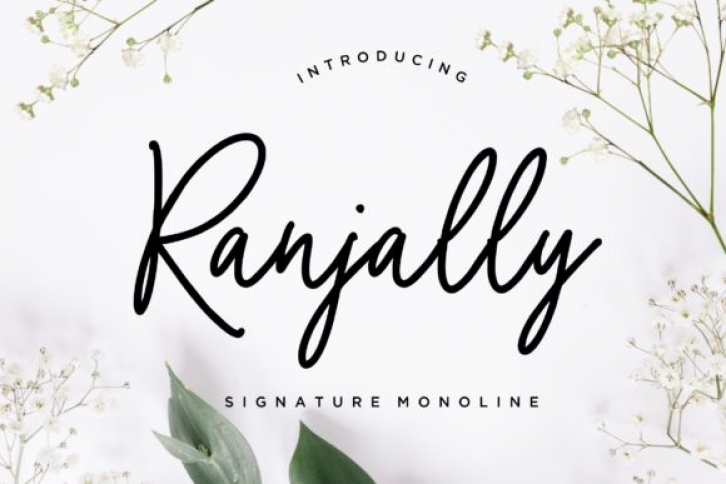 Ranjally font preview