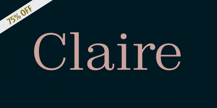 Claire font preview