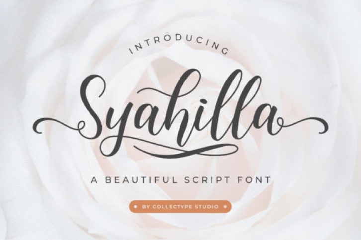 Syahilla Script font preview