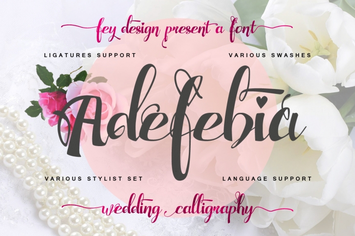 Adefebia font preview