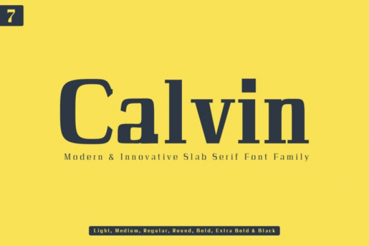 Calvin Slab font preview