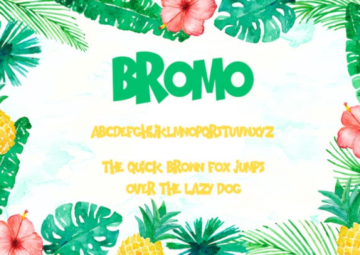 Bromo font preview