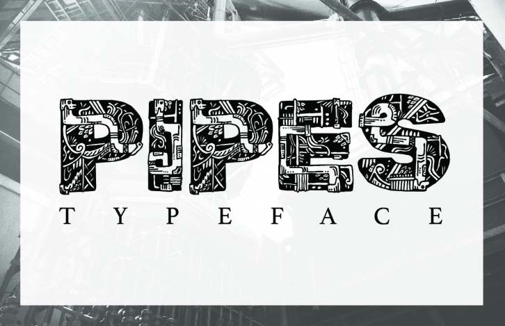 Pipes font preview