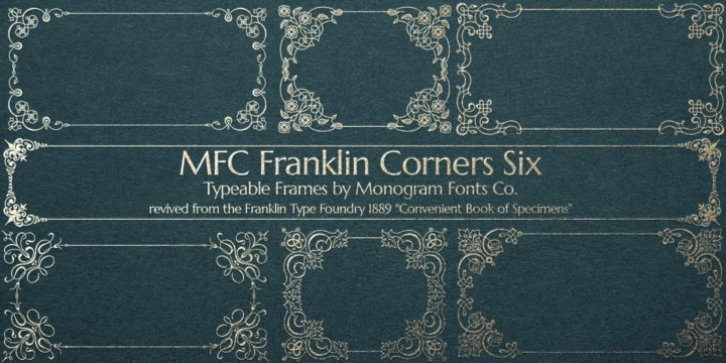 MFC Franklin Corners Six font preview