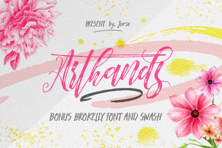 Arthands font preview