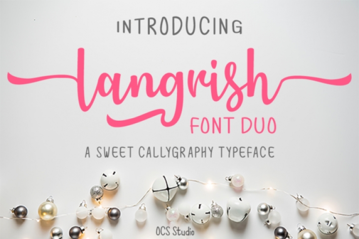 Langrish Duo font preview