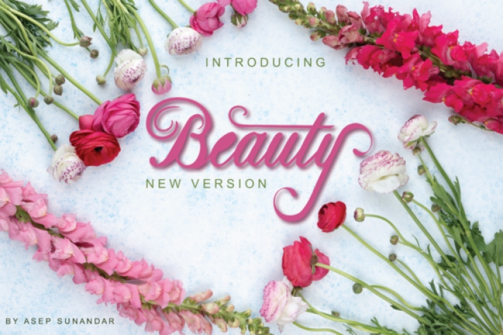Beauty font preview