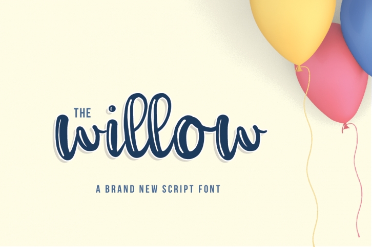 The Willow Script font preview