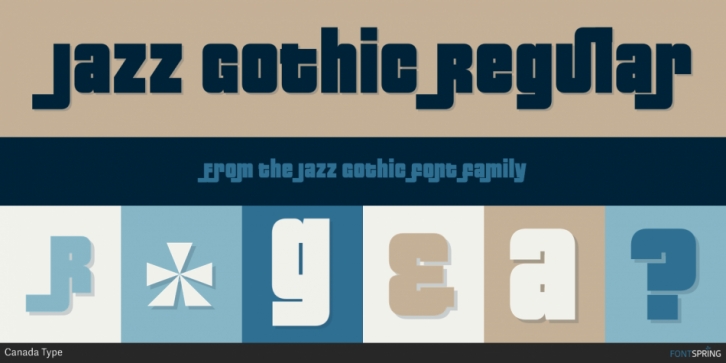 Jazz Gothic font preview