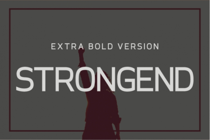 Strongend Extra Bold font preview
