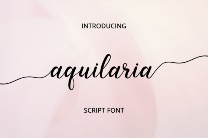 Aquilaria font preview