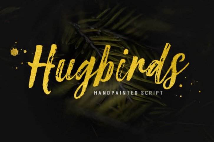 Hugbirds font preview