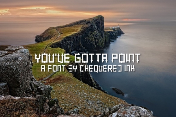 You've Gotta Point font preview