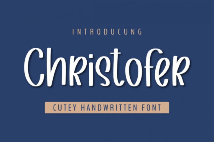 Christofer font preview