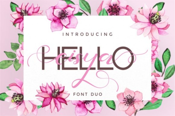 Hello Eisya Duo font preview