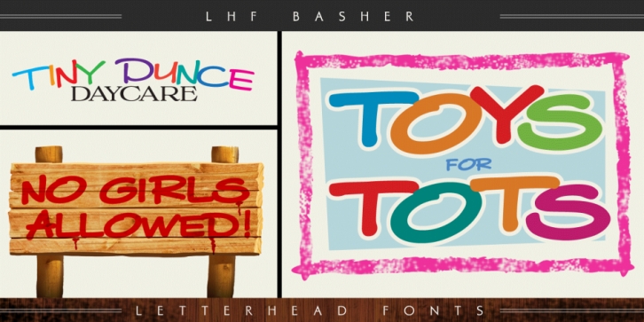 LHF Basher font preview