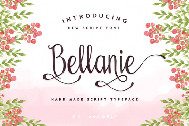 Bellanie font preview