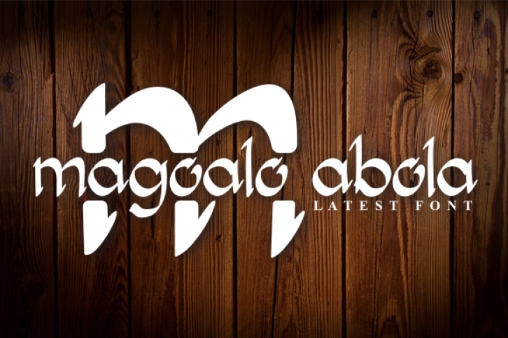 Magoalo Abola font preview