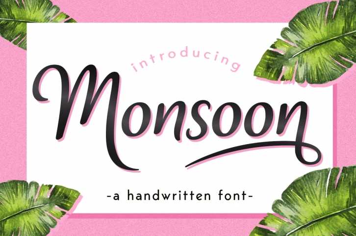 Monsoon font preview
