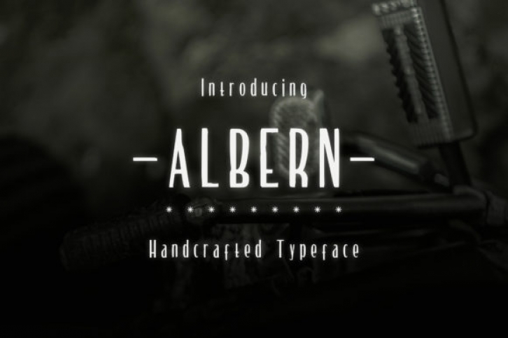 Albern font preview