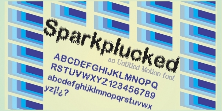 Sparkplucked font preview