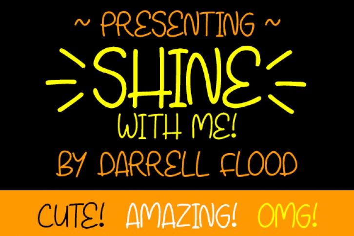 Shine With Me font preview