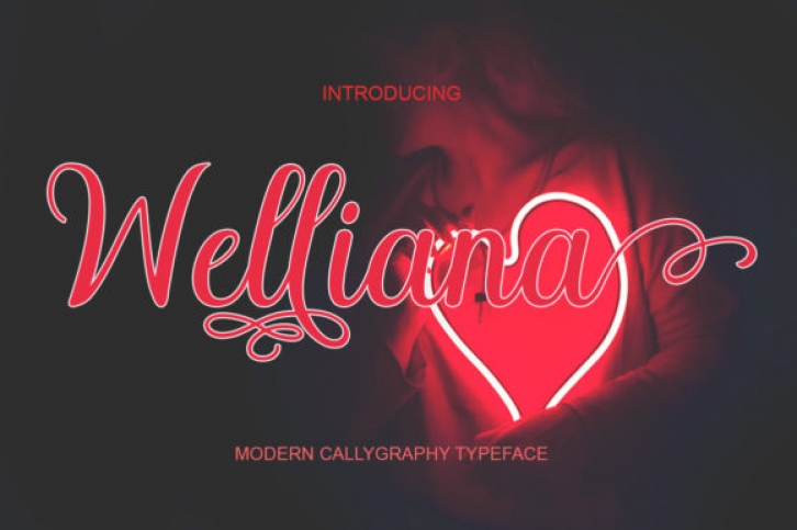 Welliana font preview