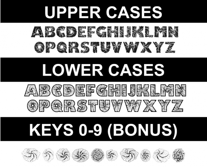 Doodleafs font preview