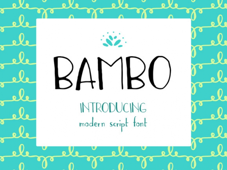 Bambo Font font preview