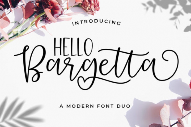 Bargetta Duo font preview