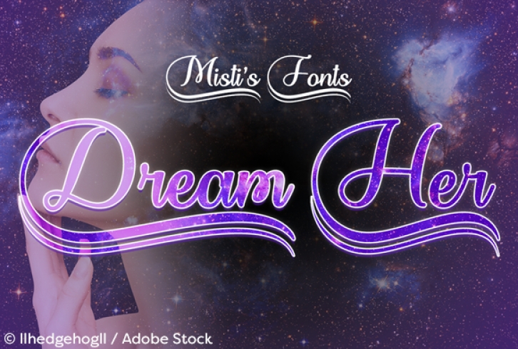 Dream Her font preview