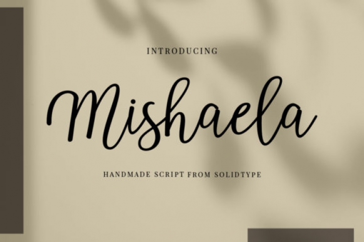 Mishaela Script font preview
