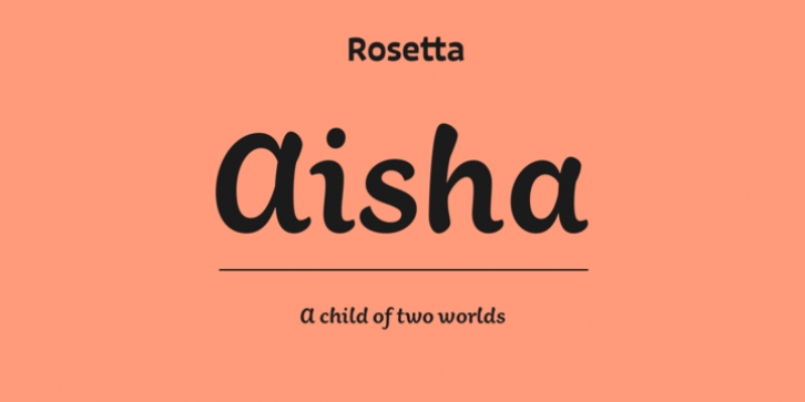 Aisha font preview