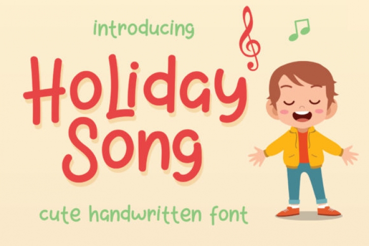 Holiday Song font preview
