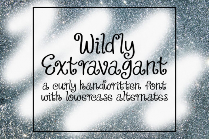Wildly Extravagant font preview