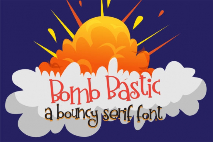 Bomb Bastic font preview