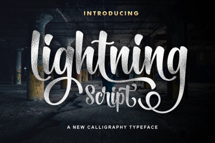 Lightning Script font preview