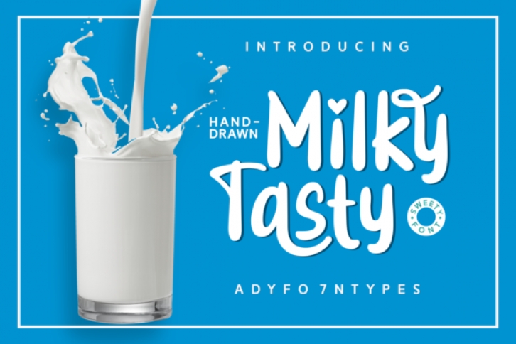 Milky Tasty font preview
