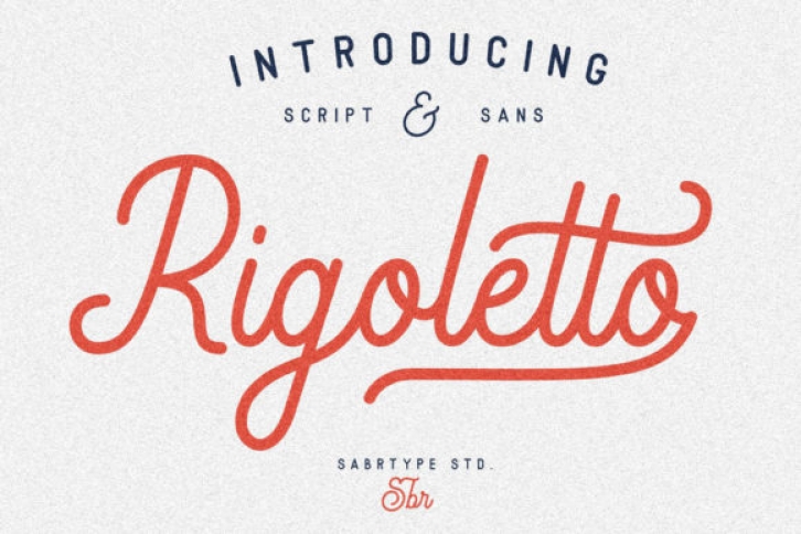 Rigoletto Script font preview