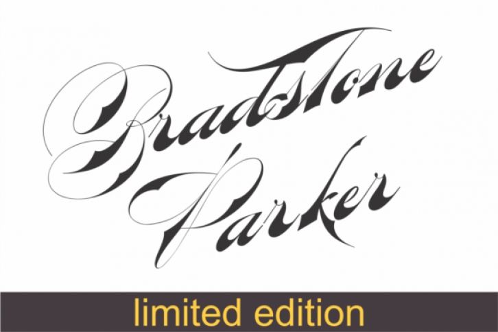 Bradstone-Parker Limited font preview