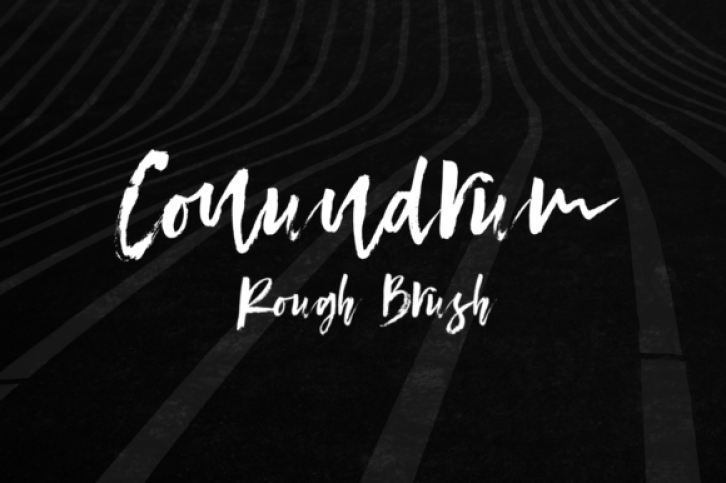 Conundrum font preview
