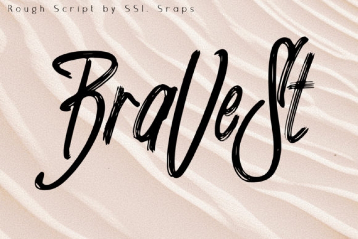 Bravest font preview