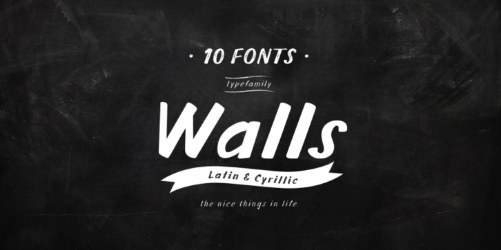 Walls font preview