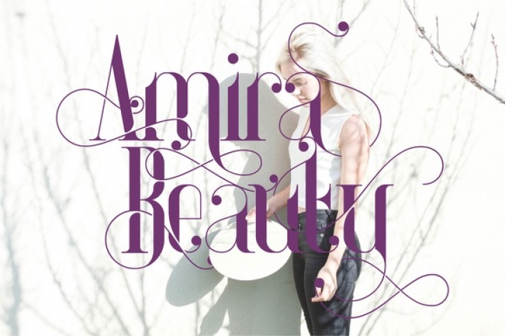 Amira Beauty font preview