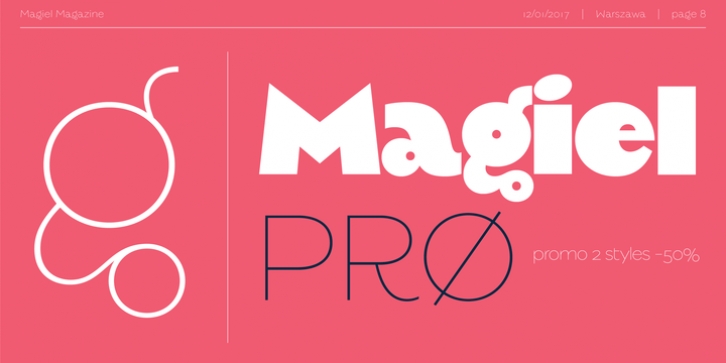 Magiel Pro font preview