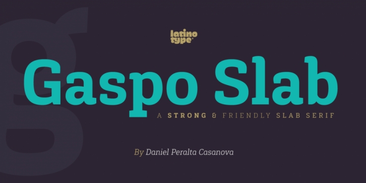 Gaspo Slab font preview