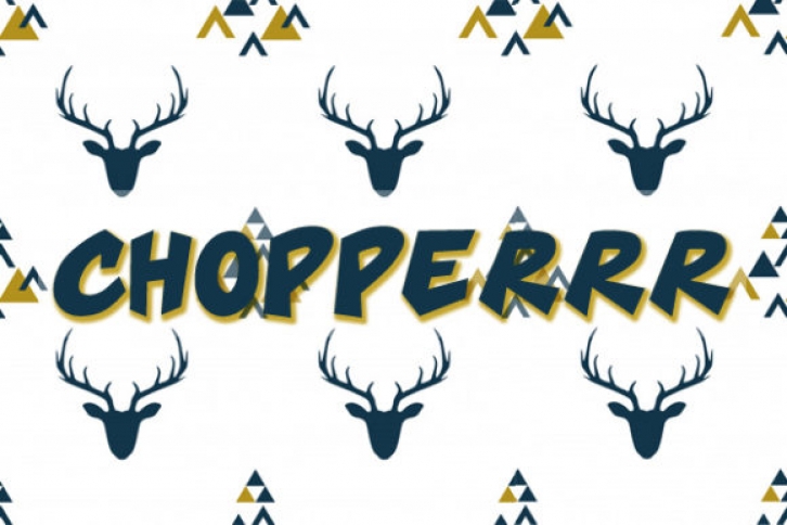 Chopperrr font preview
