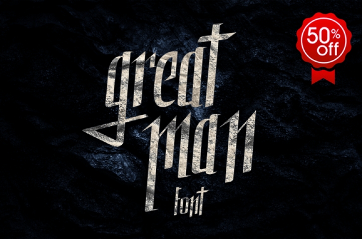 Great Man font preview